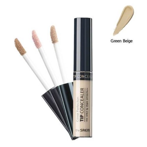 Kem Che Khuyết Điểm The SAEM Cover Perfection Tip Concealer #Green Beige (6.5g)