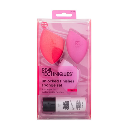 Set Bông Mút Real Techniques Berry Pop Unlocked Finish Sponge Set (4pcs)