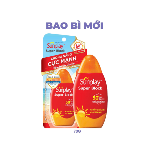 Sữa Chống Nắng Cực Mạnh Sunplay Super Block SPF50+ PA++++ (70g)