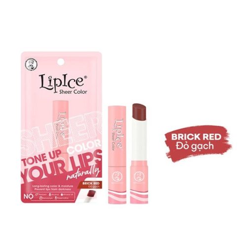 Son Dưỡng Hiệu Chỉnh Sắc Môi Màu Tự Nhiên LipIce Sheer Color Phiên Bản 2023 (2.4g) - #Brick Red - Màu Đỏ Gạch