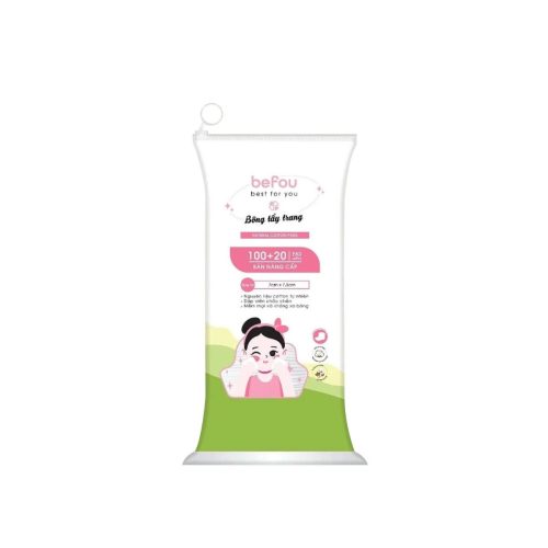Bông Tẩy Trang Befou Natural Cotton Pads 100+20 miếng