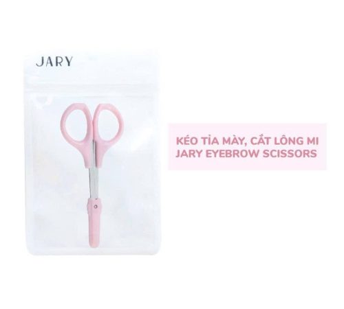 Kéo Tỉa Mày, Cắt Lông Mi Jary Eyebrow Scissors Màu Hồng (1 Cái)