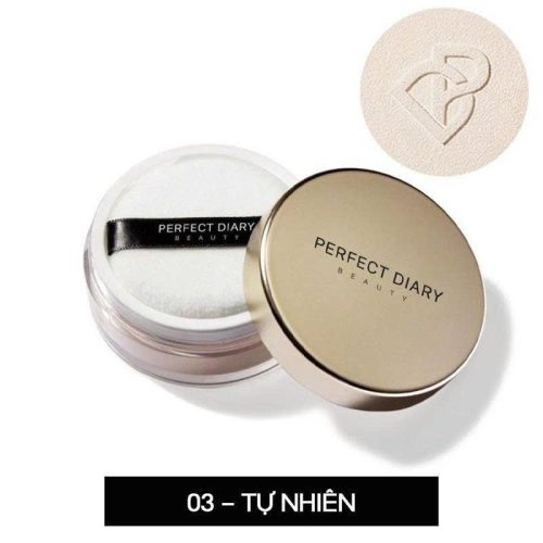 Phấn Phủ Giúp Kiềm Dầu, Hỗ Trợ Ngăn Thấm Nước Perfect Diary Weightless Soft Velvet Blurring Loose Powder 7g Màu #03 Tự Nhiên