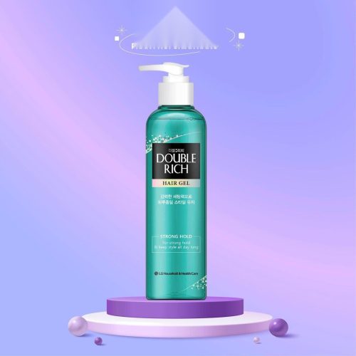 Gel Tạo Kiểu Tóc Giúp Giữ Nếp Tóc Uốn Double Rich Hair 250ml # Strong Hold